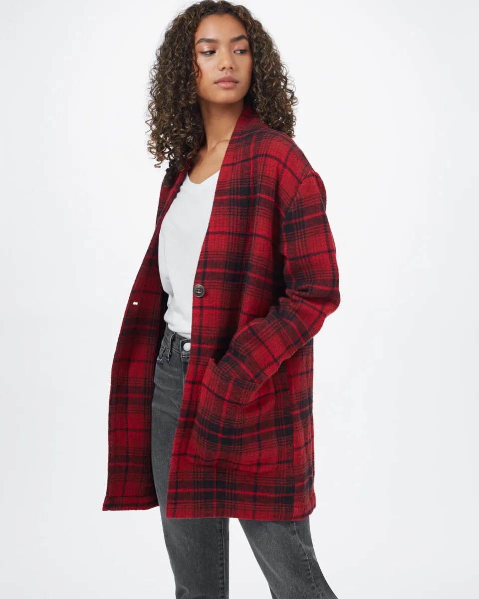 Flannel Cocoon Cardigan