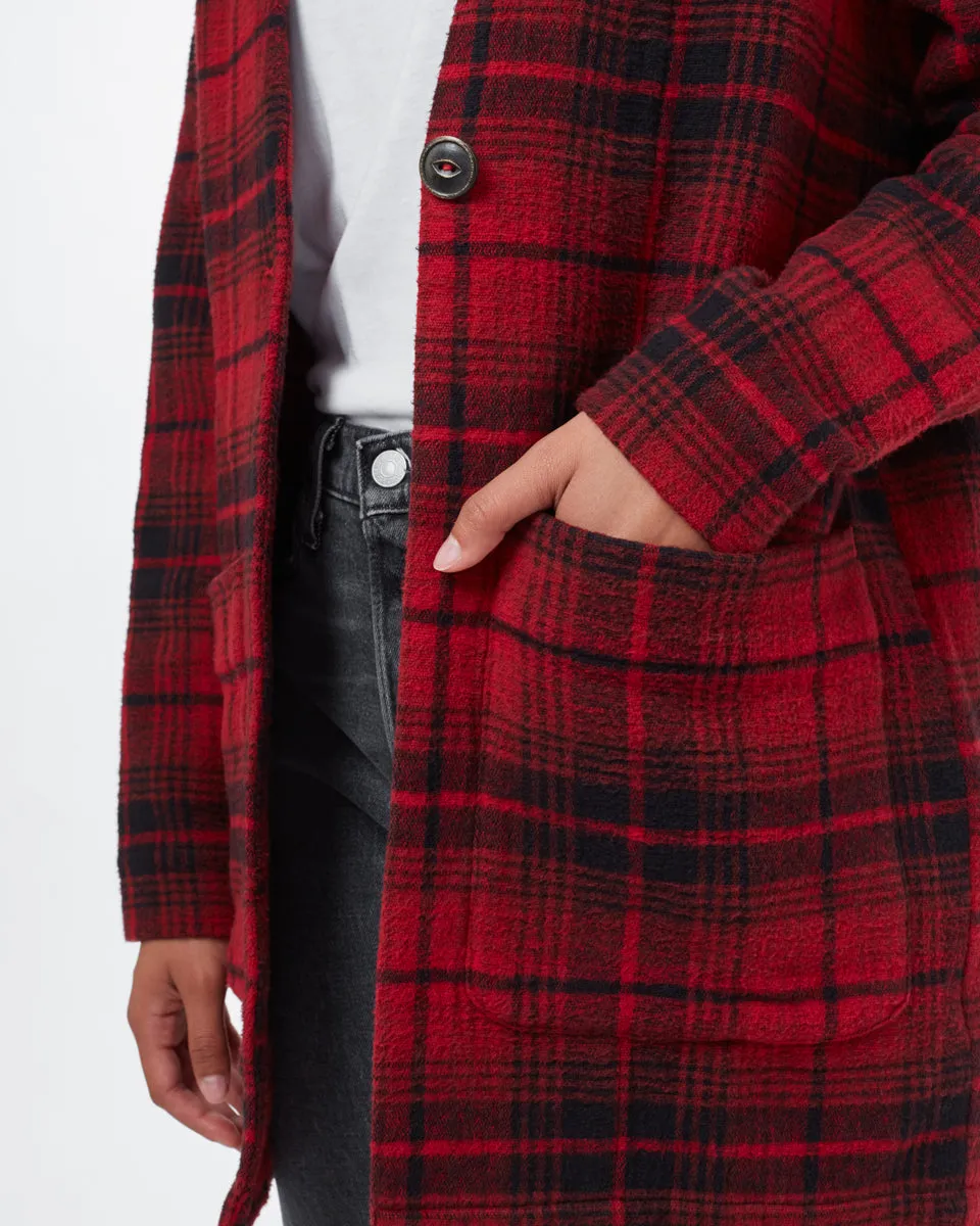 Flannel Cocoon Cardigan