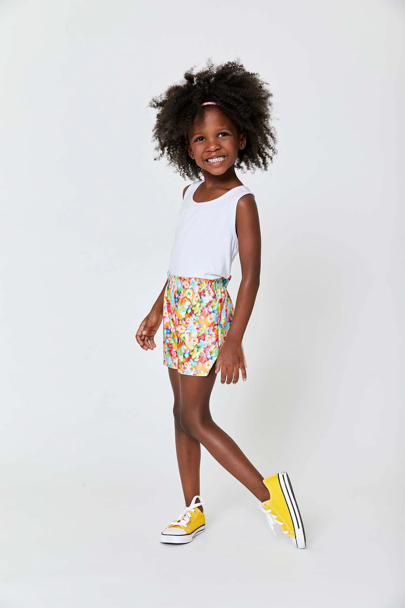 Girls Gym Shorts in Neon Candy