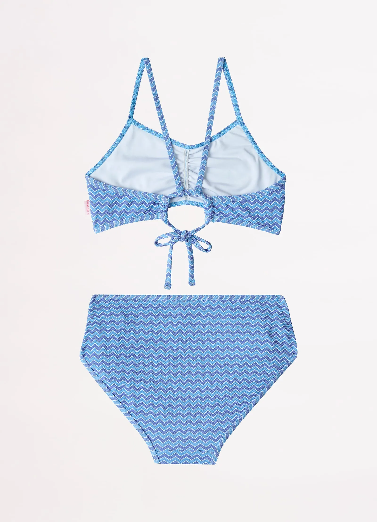 Girls Vanuatu Tie Feature Bikini  - Zig Zag