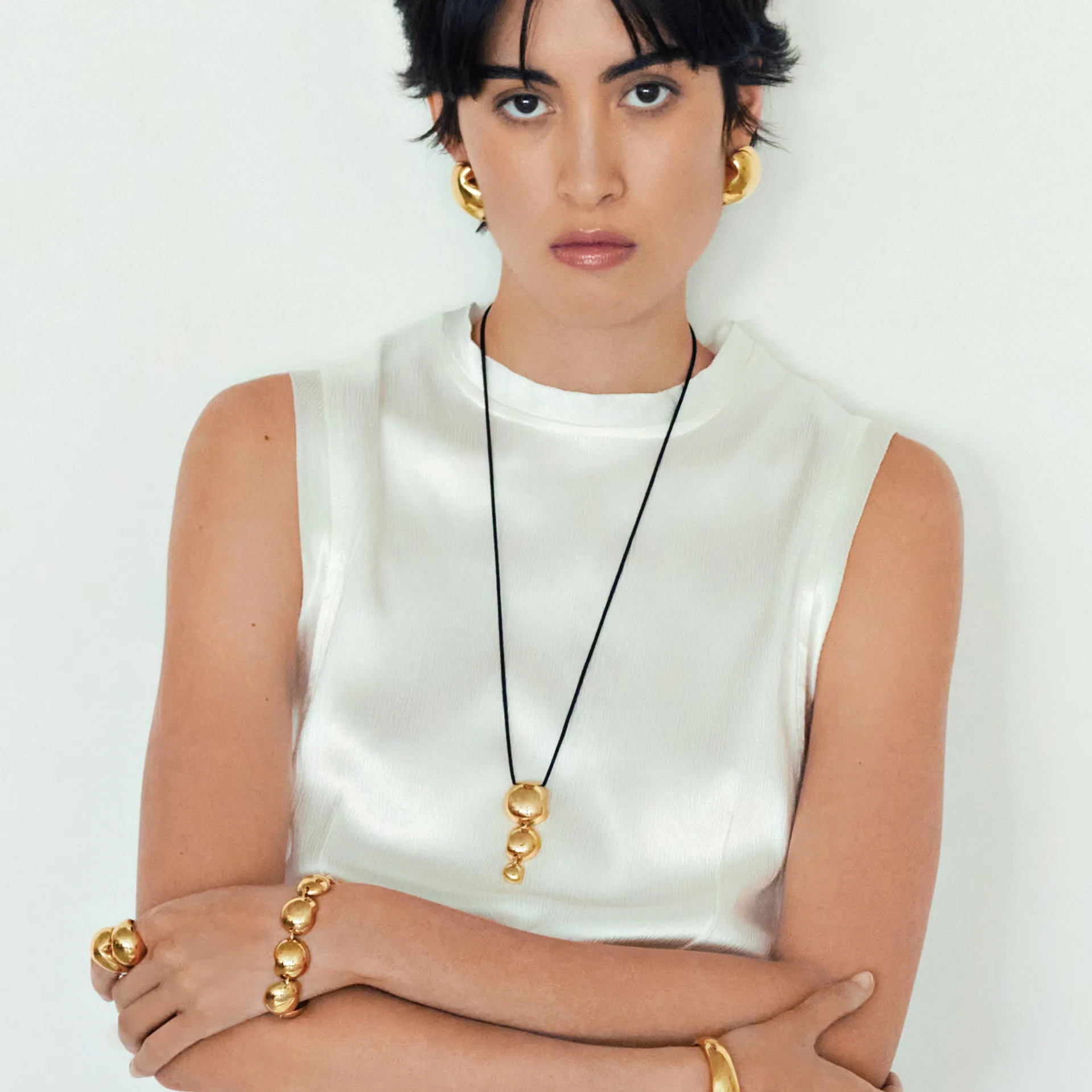 Gisele Tie Necklace - Gold