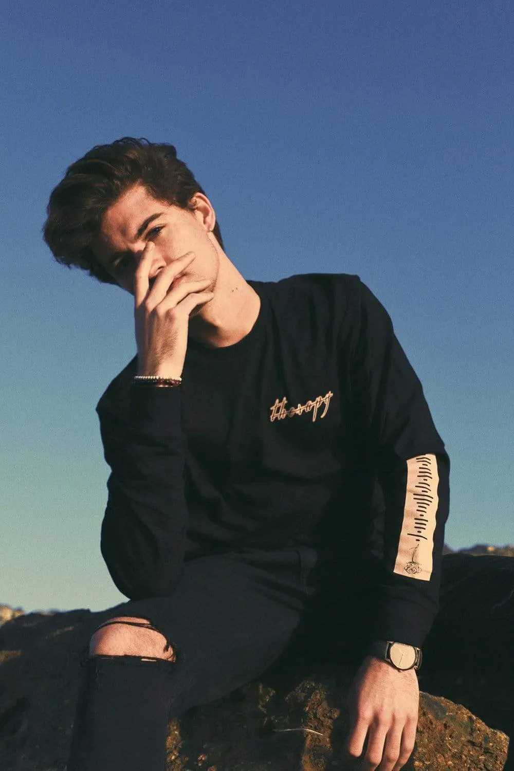 Heard Well x Jordan Doww Exclusive Playlist Black Long Sleeve Shirt