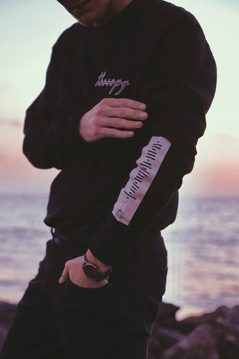 Heard Well x Jordan Doww Exclusive Playlist Black Long Sleeve Shirt