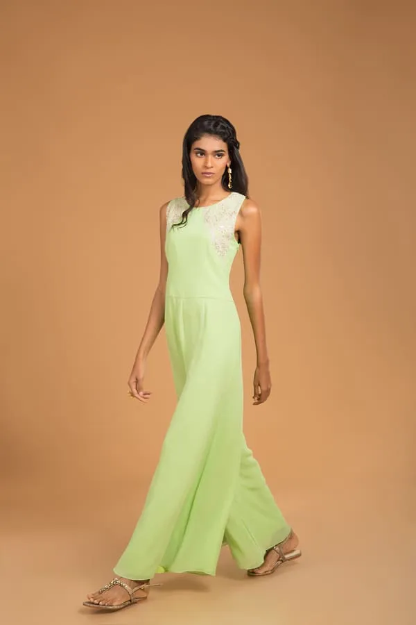 Indowestern Crochet Jumpsuit - Sophia