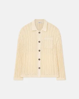 Jiske - Crochet Shirt - Creme