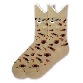 K Bell Wide Mouth Leopard Sock