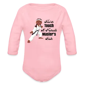 Karate Master Organic Long Sleeve Baby Bodysuit