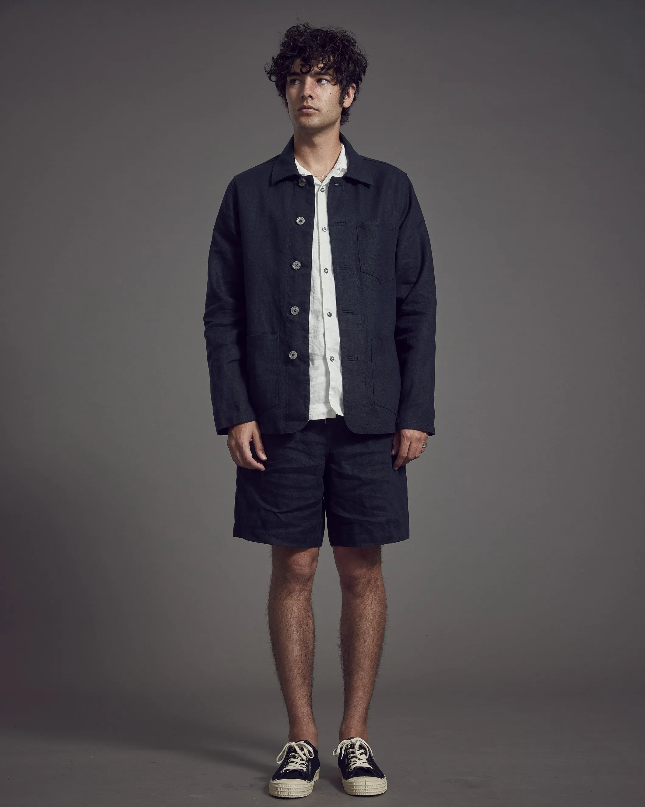 Linen Drawstring Short