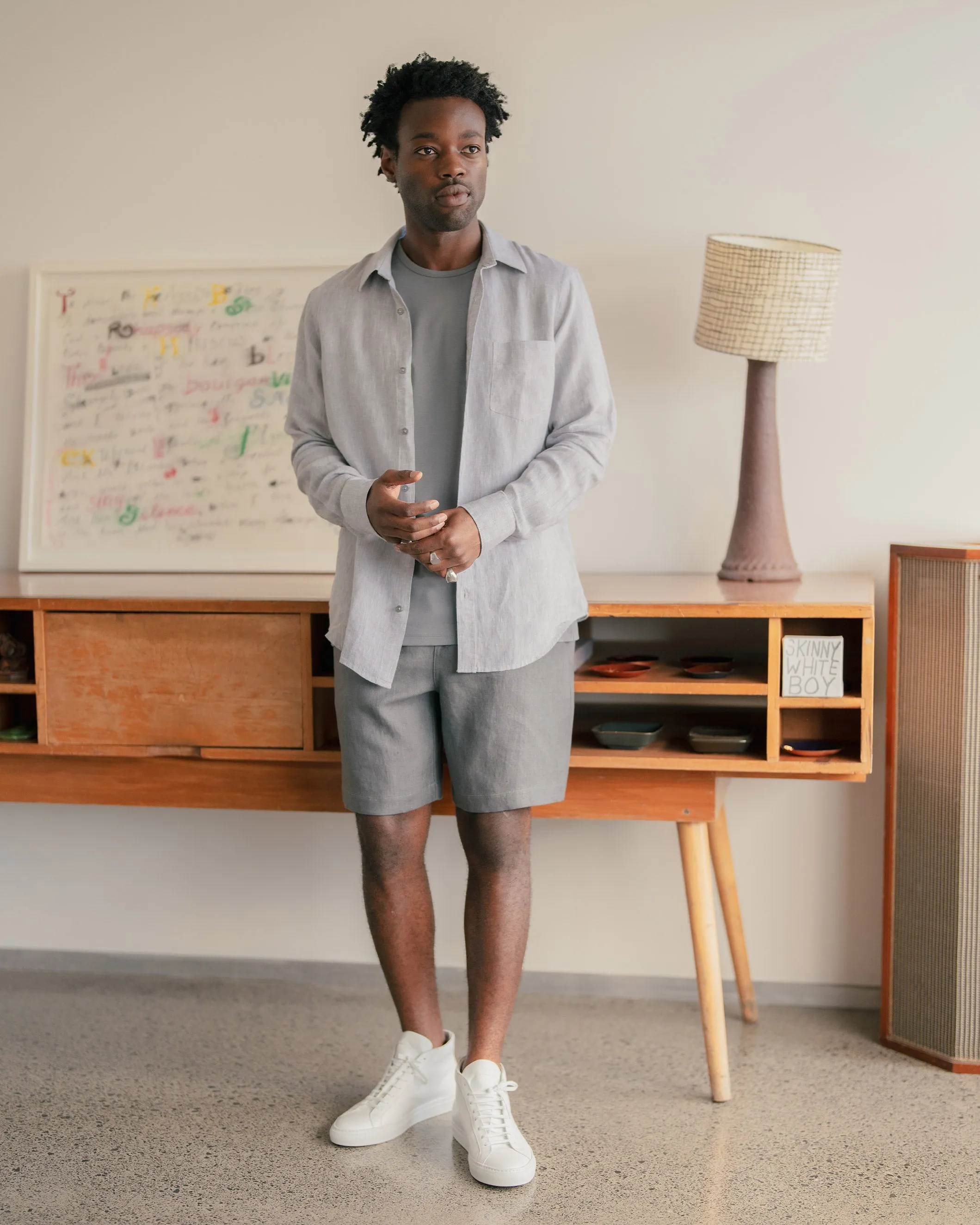 Linen Drawstring Short