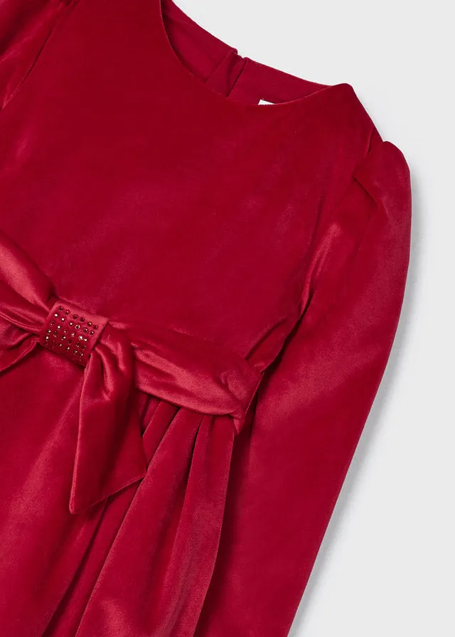 Mayoral 4917 074 - Red Velvet Dress