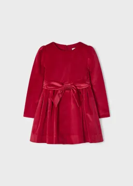 Mayoral 4917 074 - Red Velvet Dress