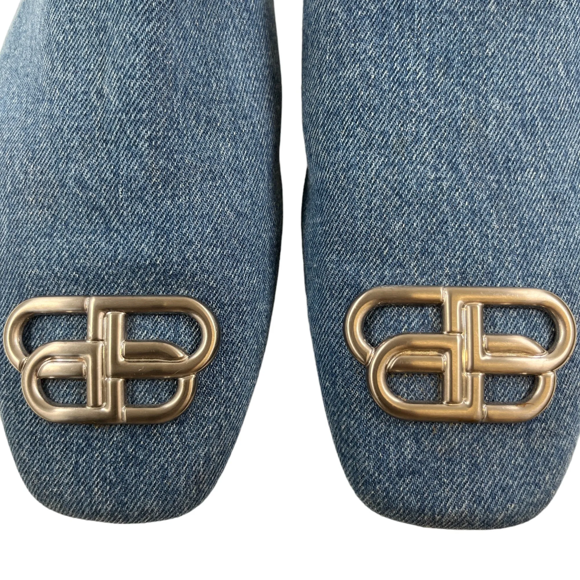 Men's Bb Denim Slides Blue Size EU 45 / UK 11
