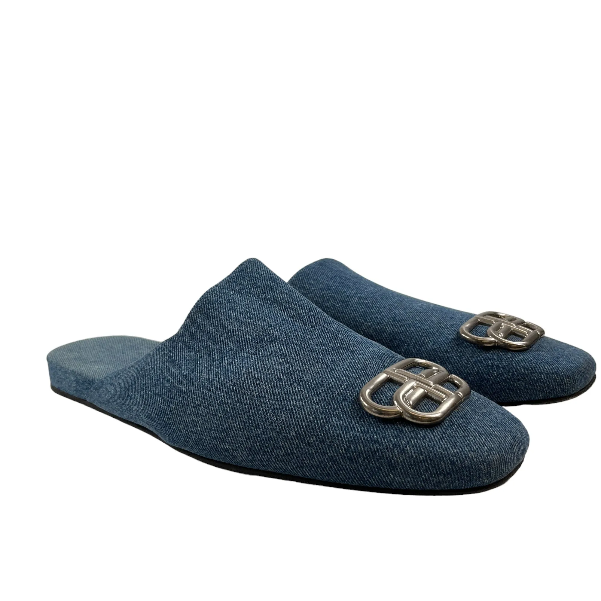 Men's Bb Denim Slides Blue Size EU 45 / UK 11