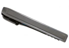 Mens Black Stainless Steel Tie Clip