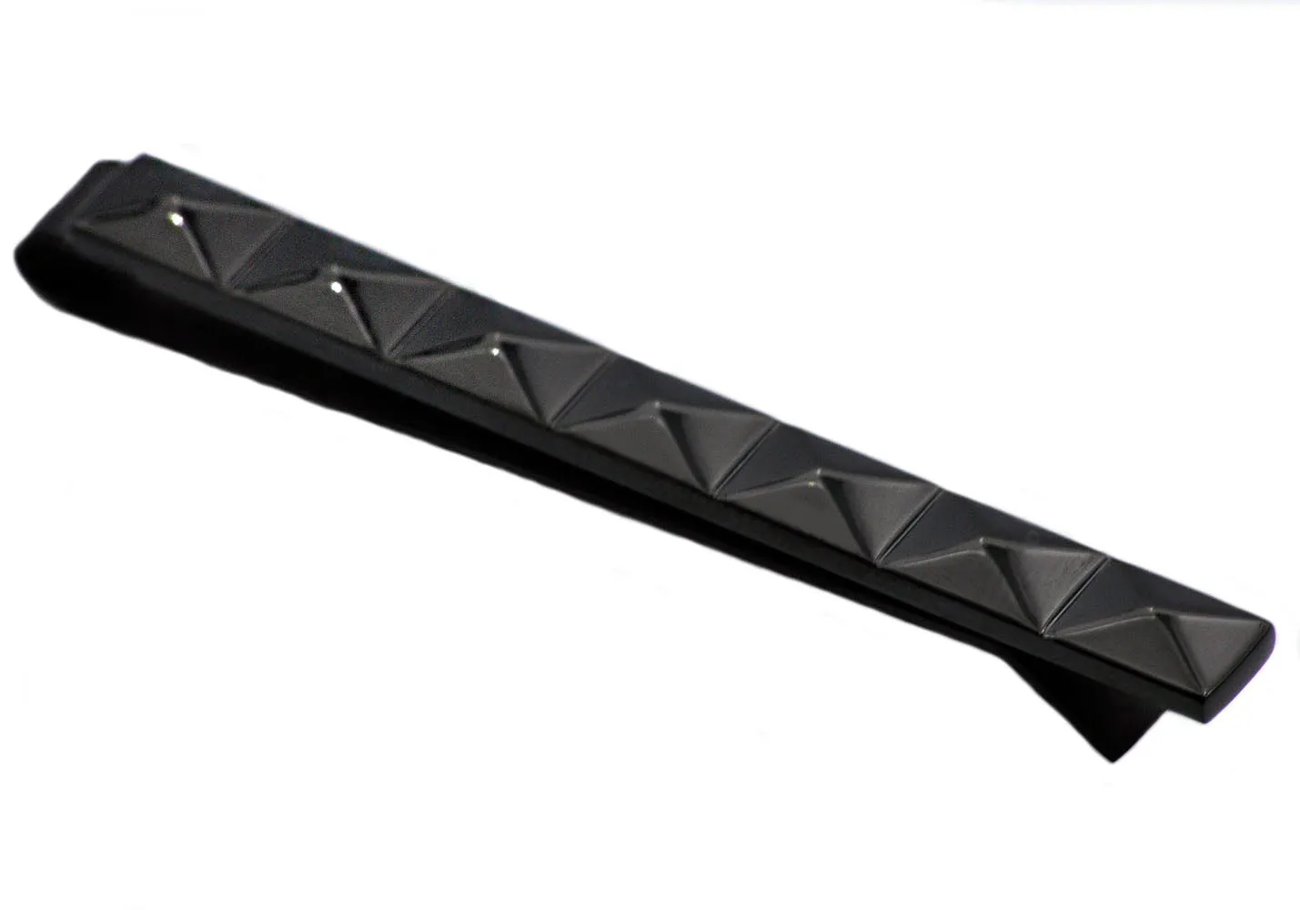 Mens Black Stainless Steel Tie Clip