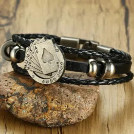 Mens Bracelet - Vintage Playing Cards