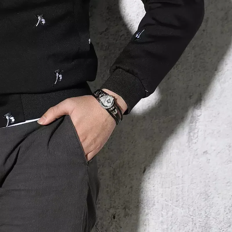 Mens Bracelet - Vintage Playing Cards
