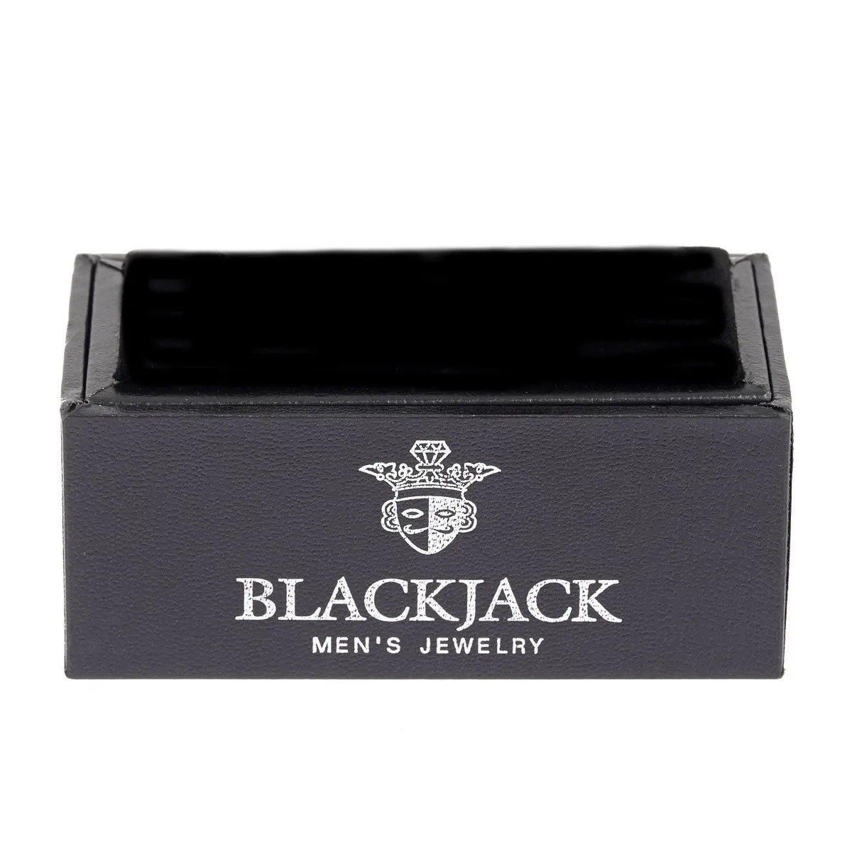 Mens Genuine Onyx Stainless Steel Money Clip