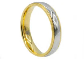 Mens Gold Stainless Steel Band