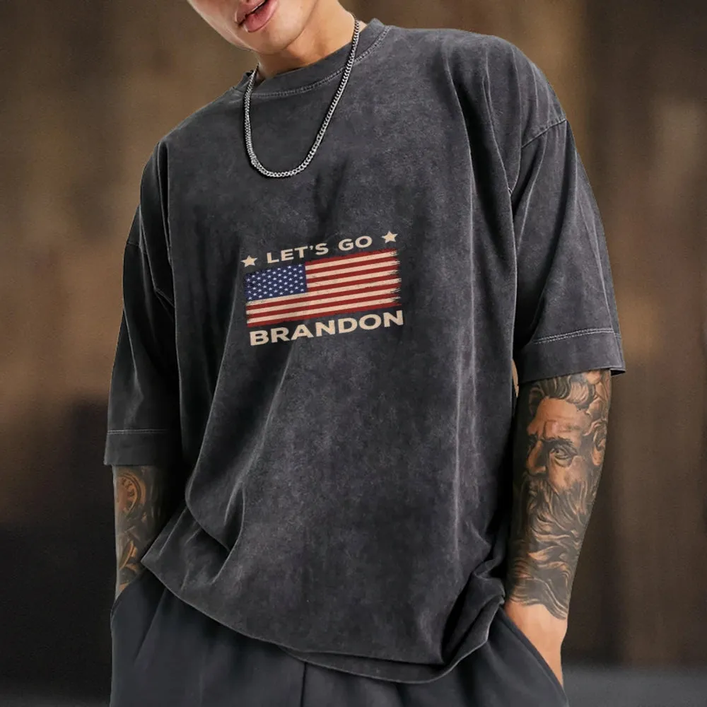Mens Let's go Brandon Print Tee