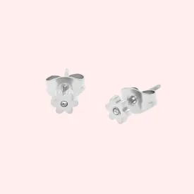 Mini CZ Daisy Stud Hypoallergenic Earrings