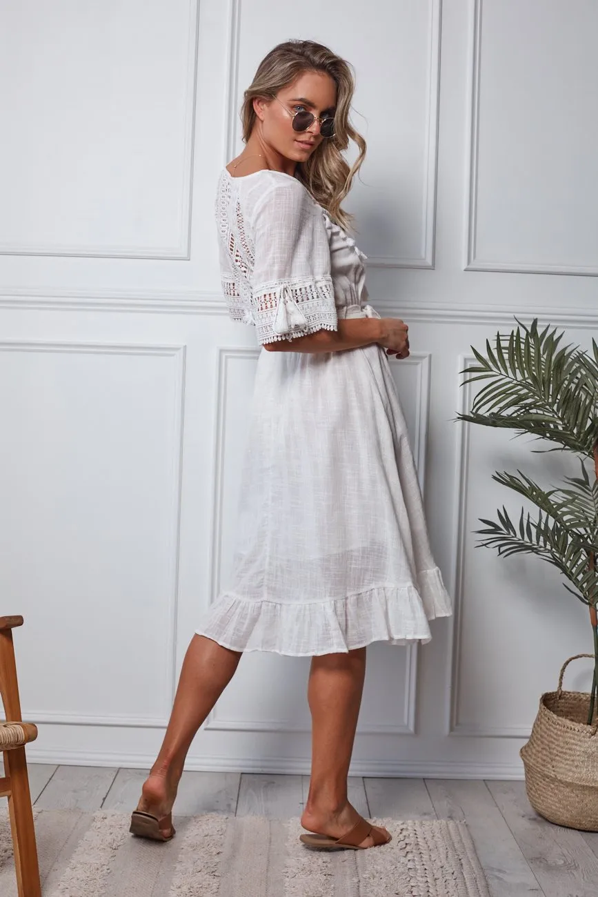 OLD TEMPLATE Shelly Dress - White