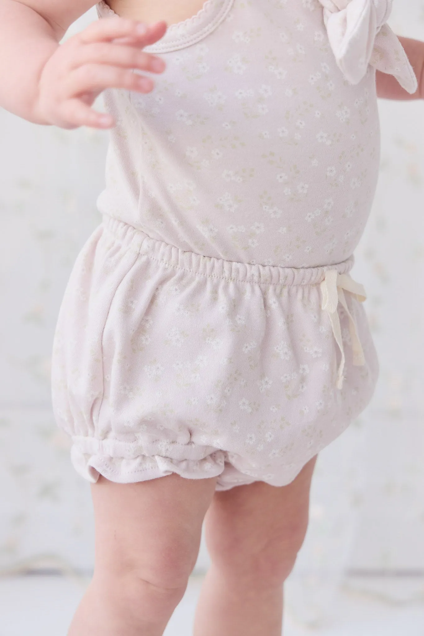 Organic Cotton Frill Bloomer - Addie Lilac