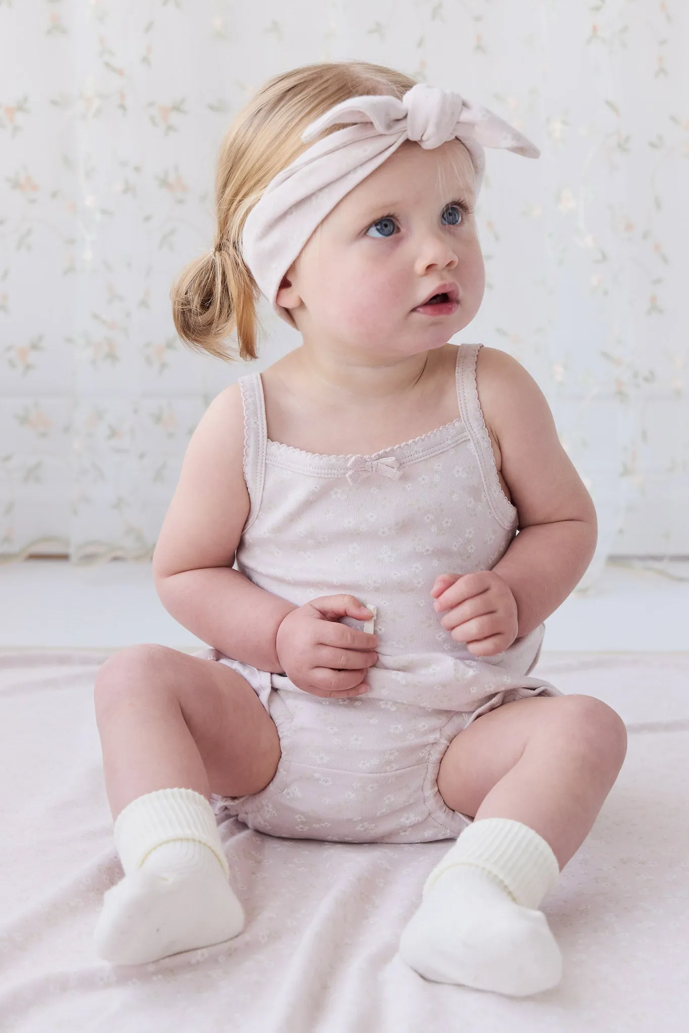 Organic Cotton Frill Bloomer - Addie Lilac