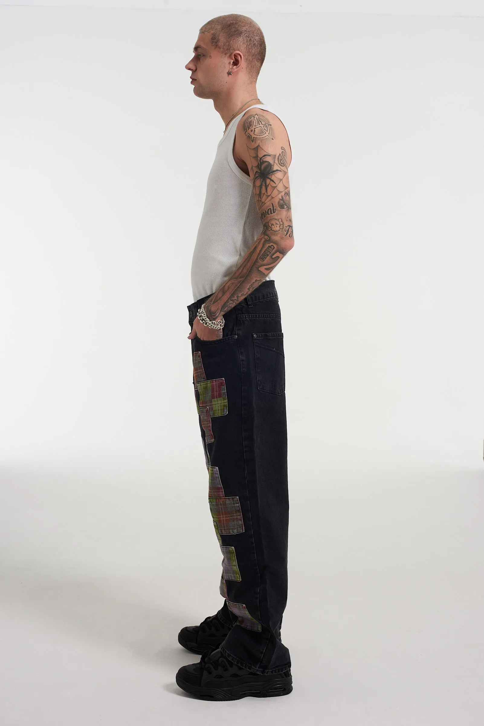 Patchwork Skate Jean