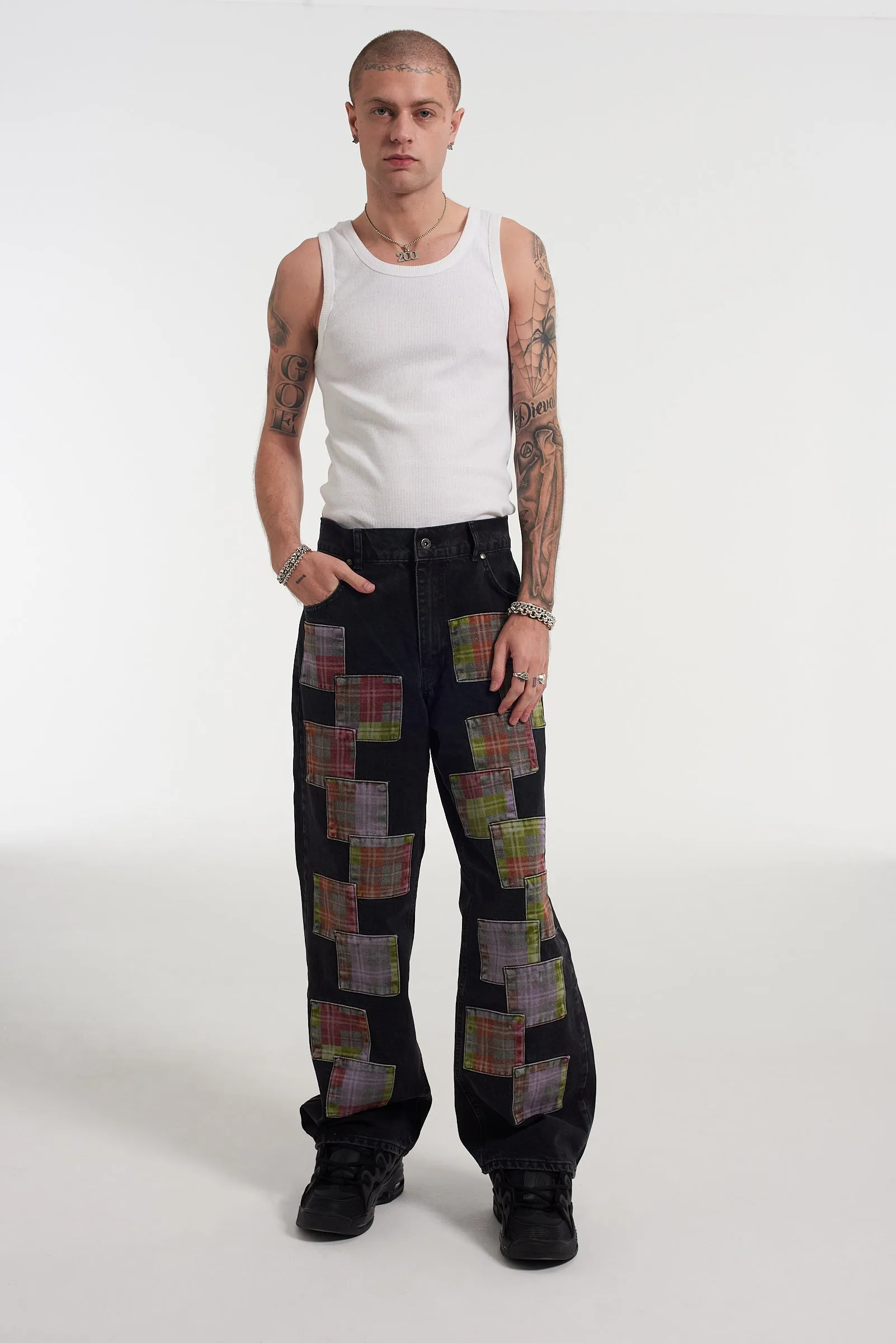 Patchwork Skate Jean