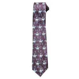 Roper & Brands Brown Western Silk Tie