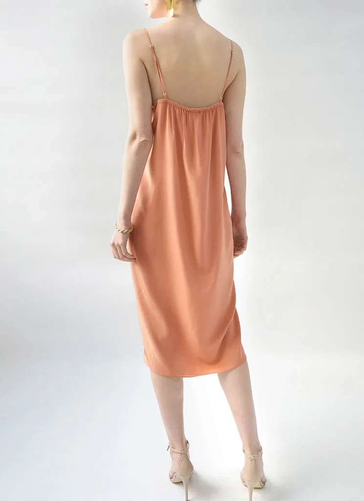 SABINE REVERSIBLE DRESS (PECHE/GYPSUM)