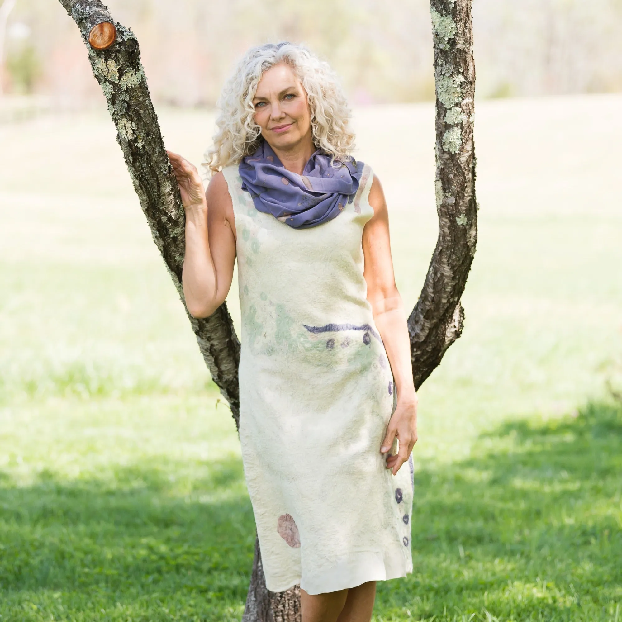 Sage Cascade Dress