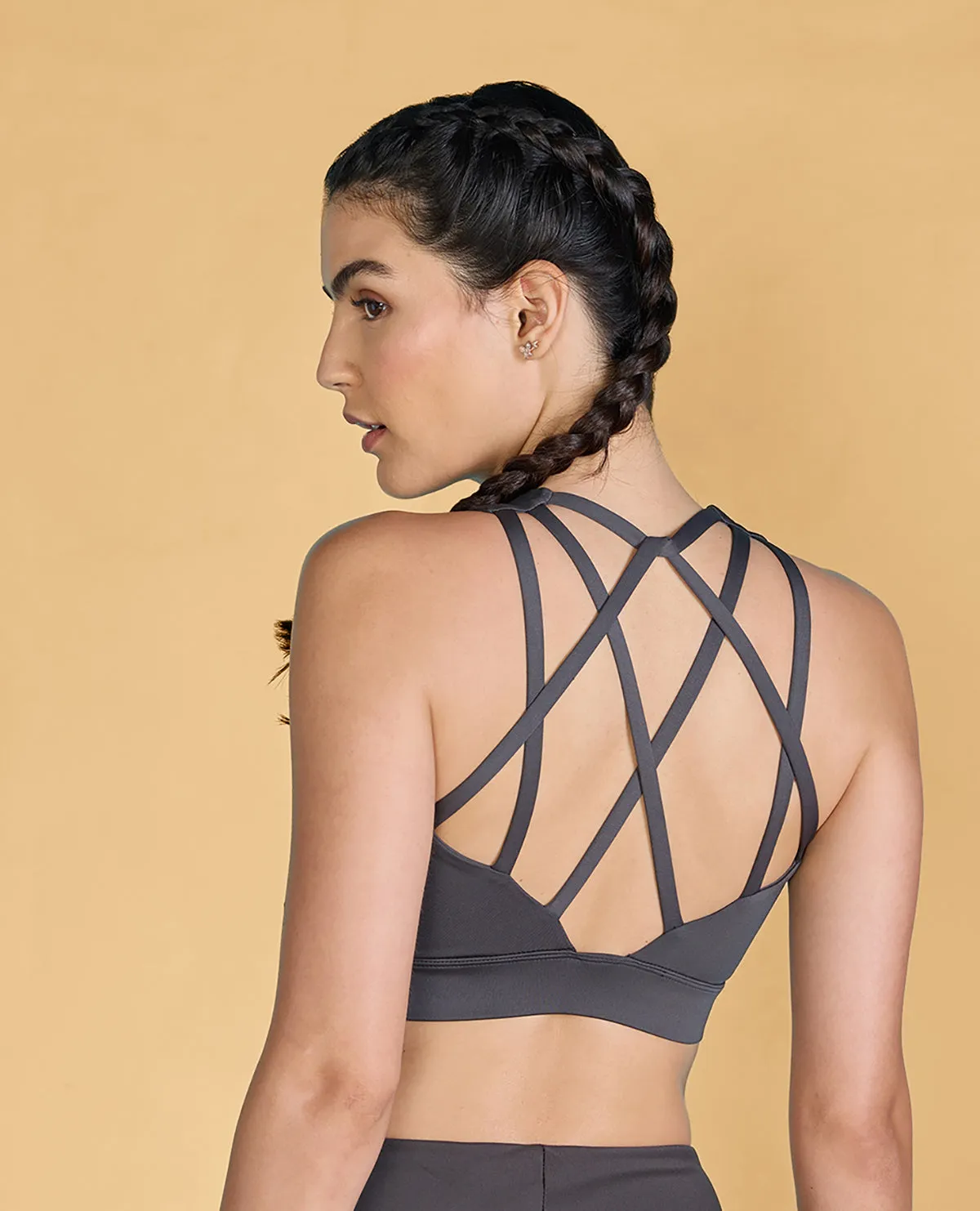 Strappy Sports Bra and Second SKN Booty Shorts