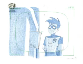 Superman the Animated Series Original Production Drawing: Robin