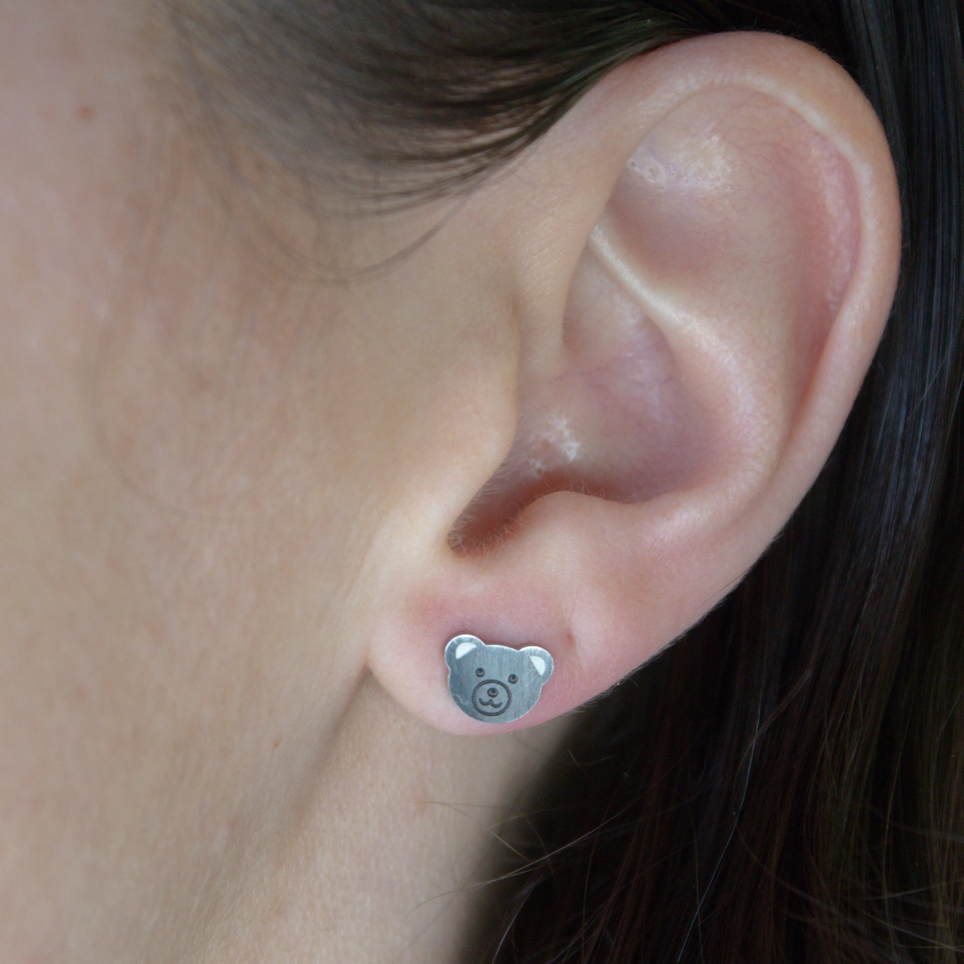 Teddy Face Hypoallergenic Earrings