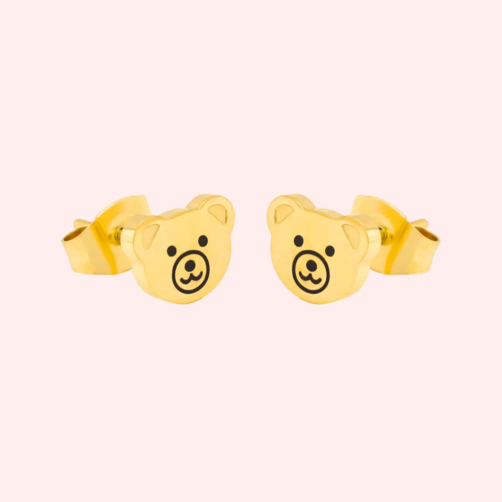 Teddy Face Hypoallergenic Earrings