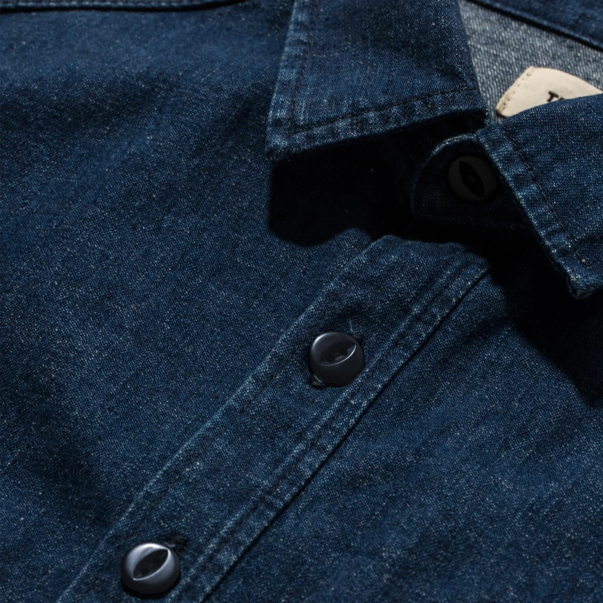 The Cash Shirt in Washed Selvage Denim