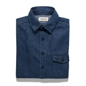 The Cash Shirt in Washed Selvage Denim