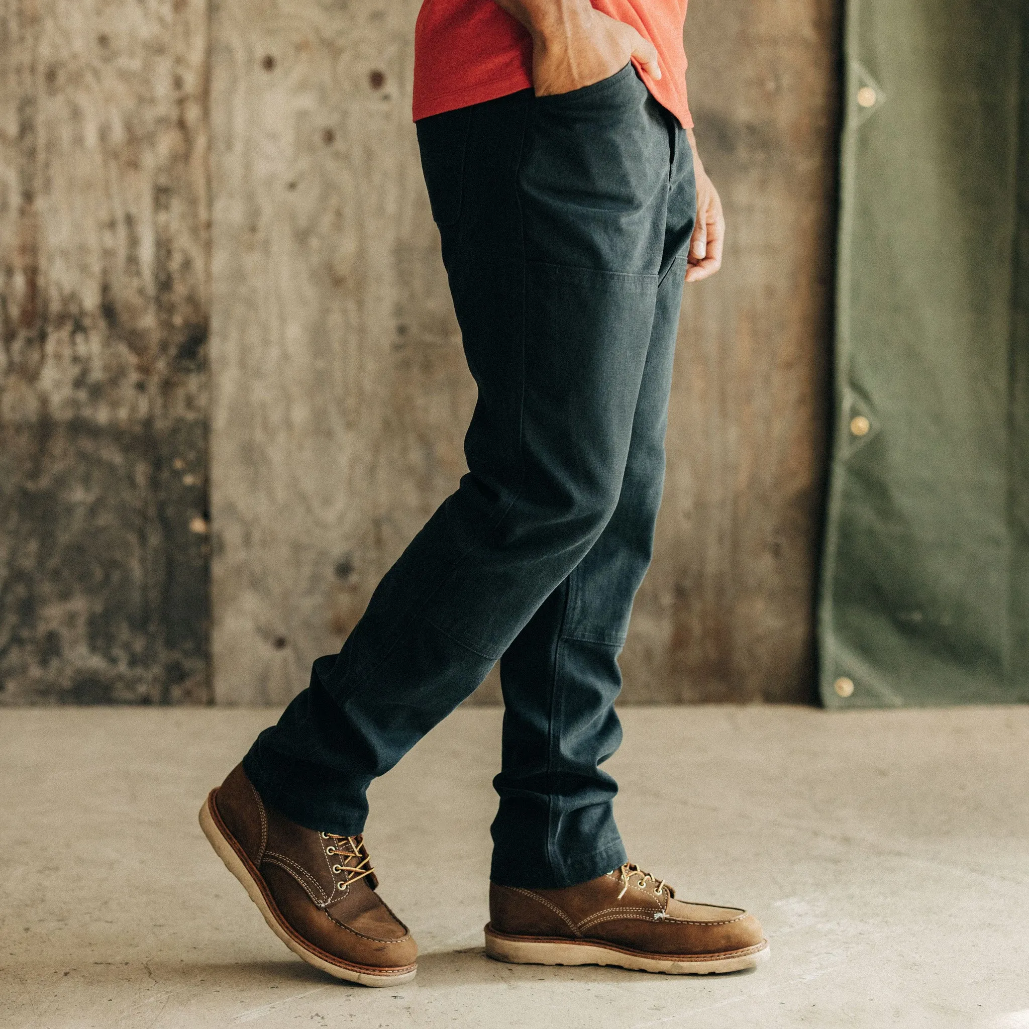 The Chore Pant in Coal Boss Duck
