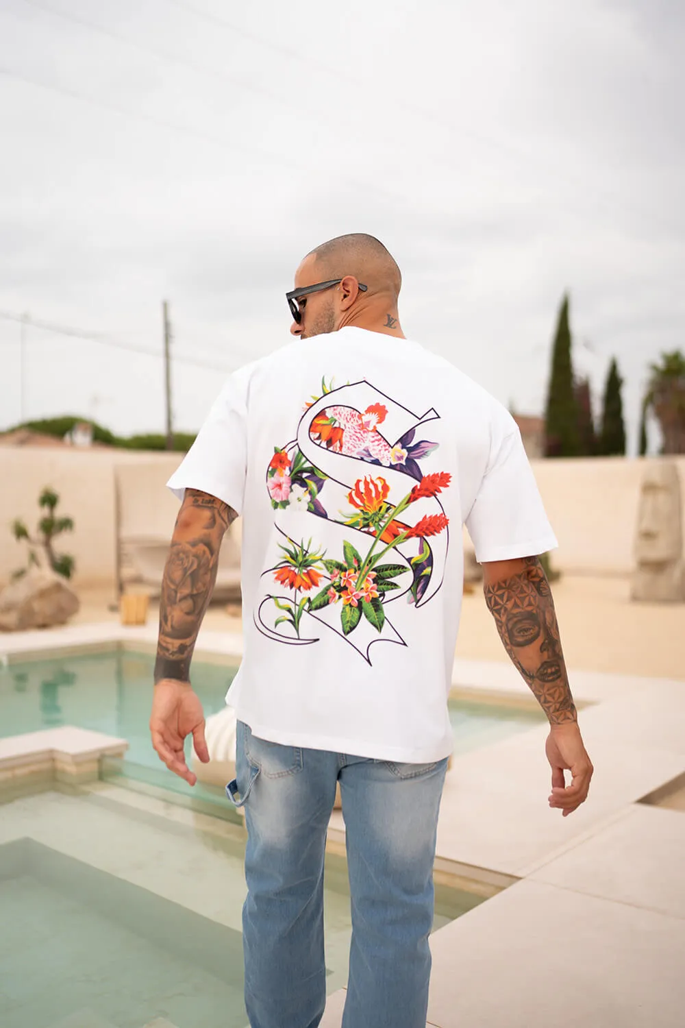 Tropical Logo Tee - White