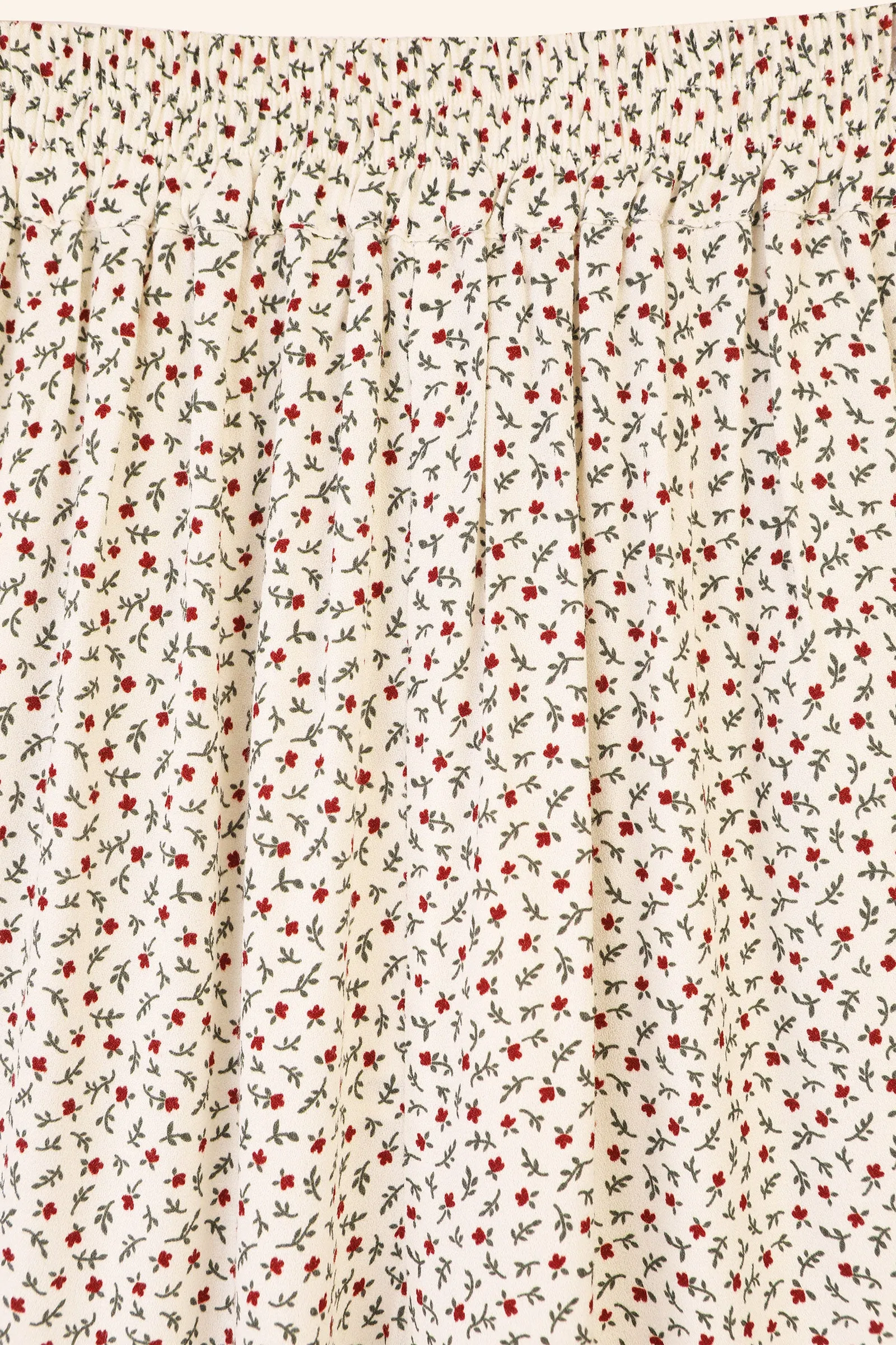 Tupelo Trouser Red Ditsy Floral