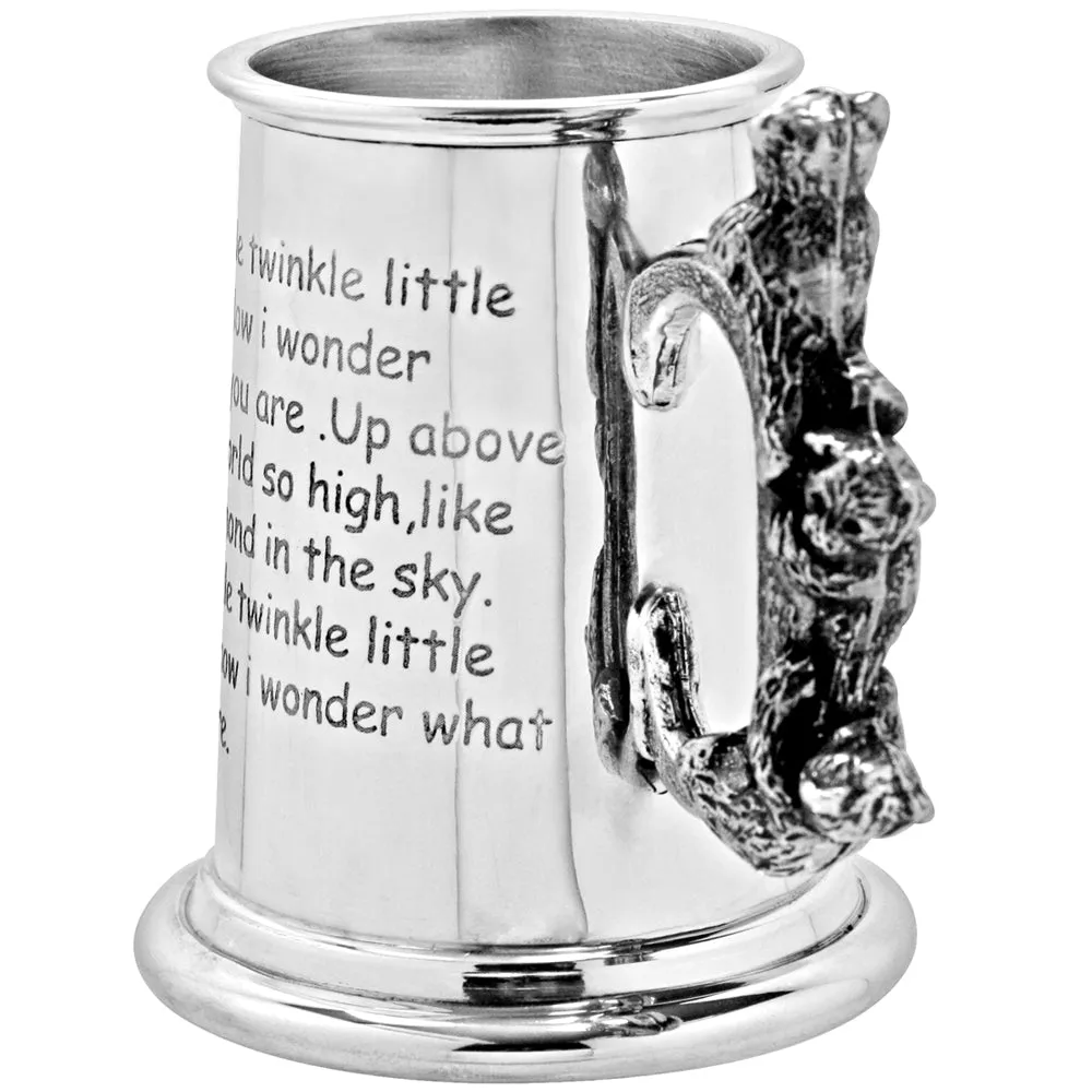 Twinkle Twinkle Little Star Childrens Pewter Christening Cup