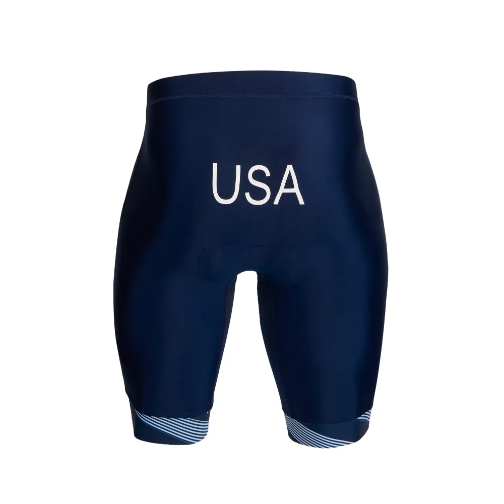 Mens Comfort Tri Shorts by USA Triathlon