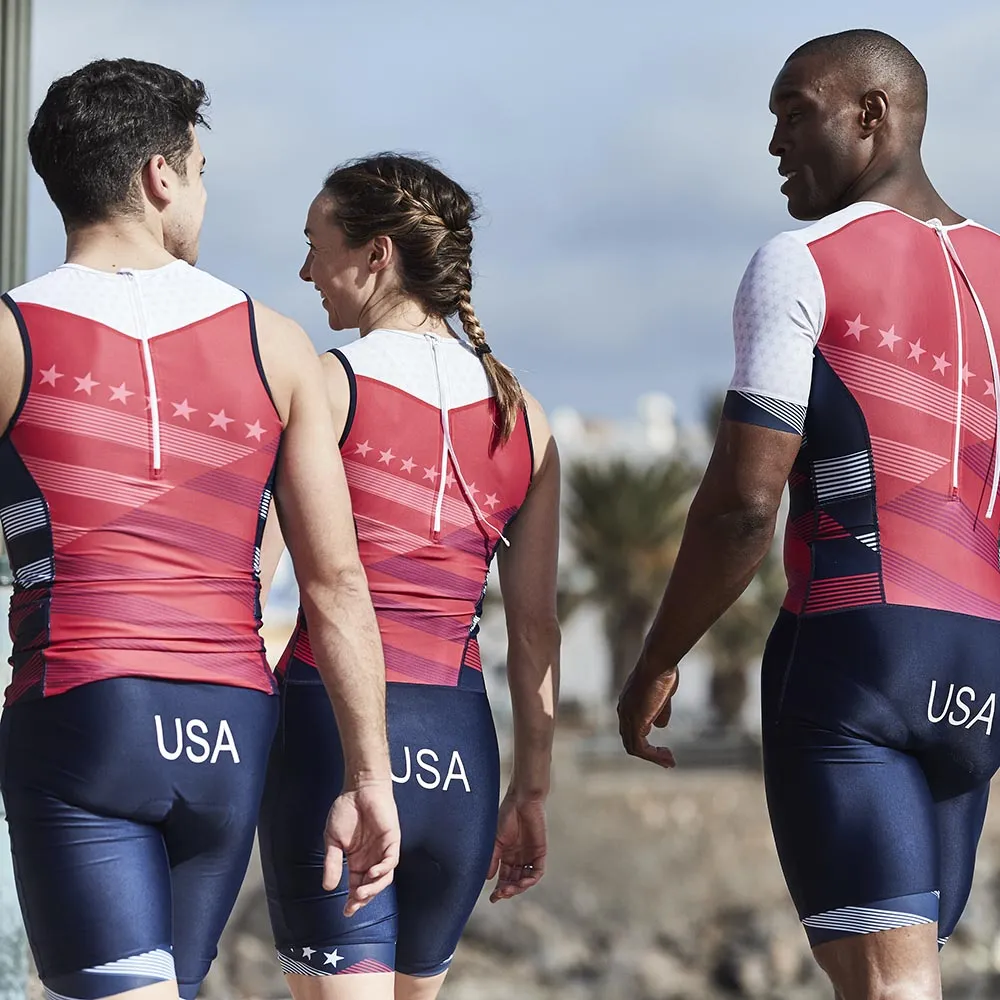 Mens Comfort Tri Shorts by USA Triathlon