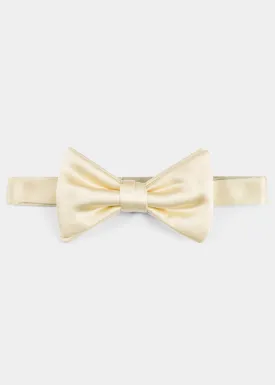 White Amantea Silk Bow Tie