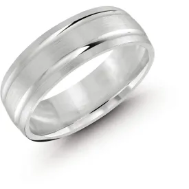 White Gold Wedding Band