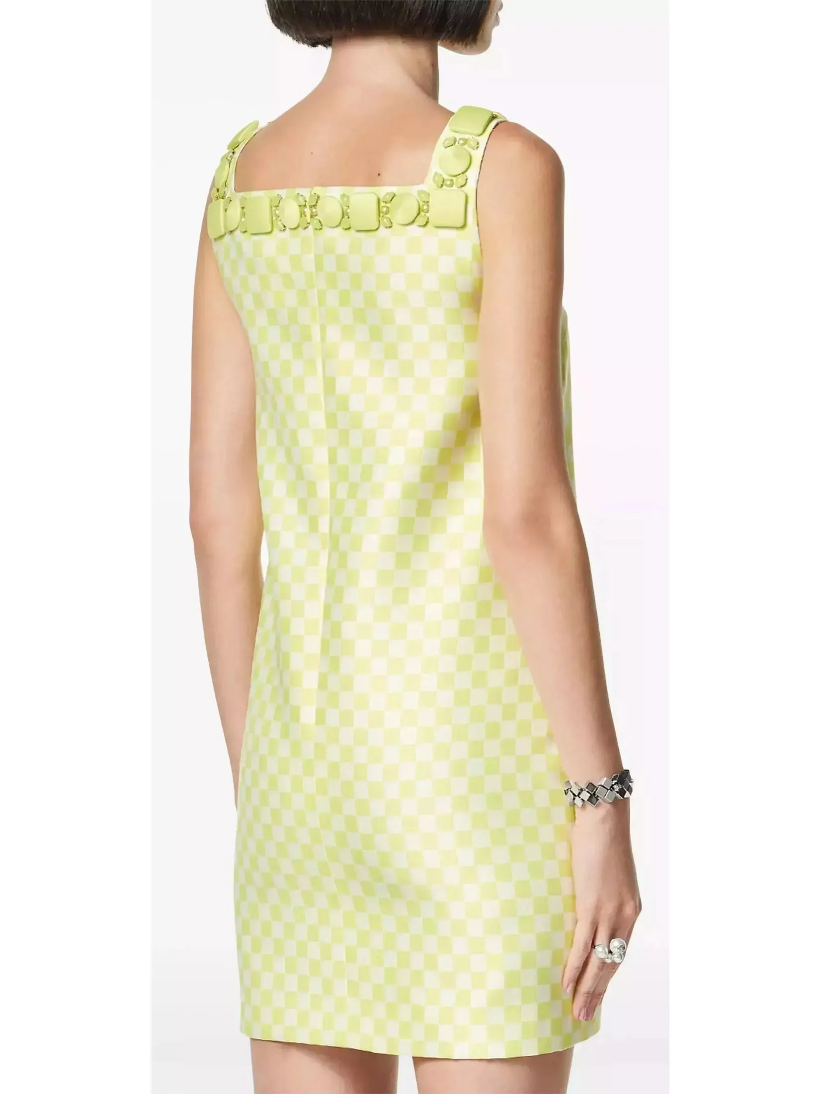 Women’s Bead-Embellished Duchesse Shift Mini Dress