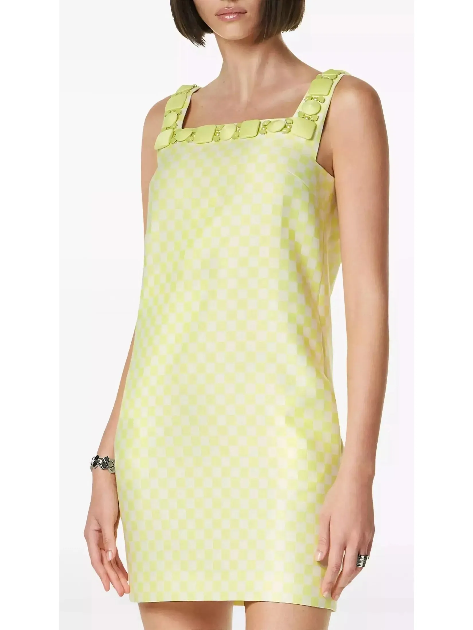 Women’s Bead-Embellished Duchesse Shift Mini Dress