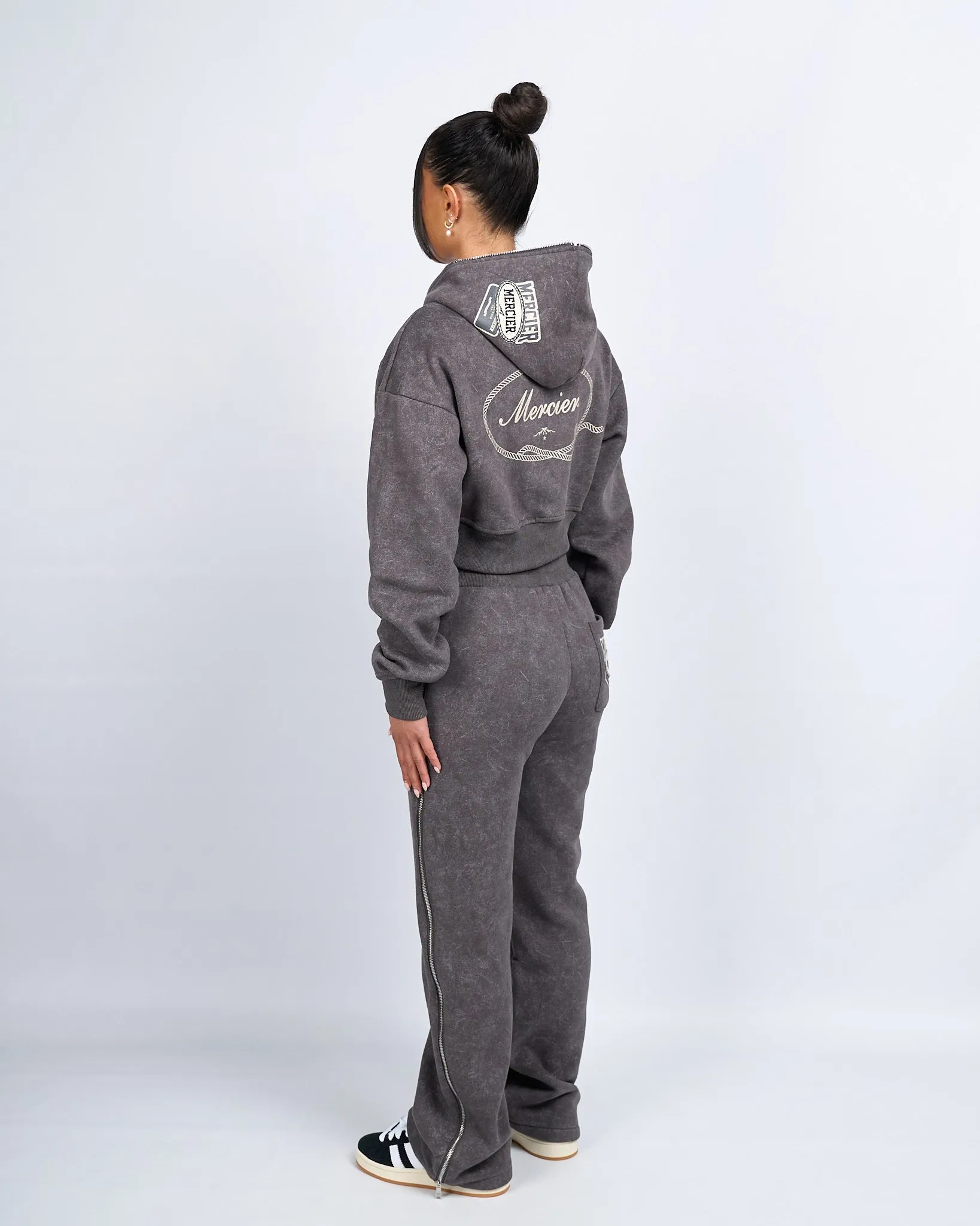 Womens Grey Round Up Straight Leg Joggers